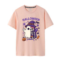 2026 halloween Short-sleeved t-shirt, Ghost Pumpkin costume, Cute Halloween T-shirt for boys and girls, children thumbnail 7