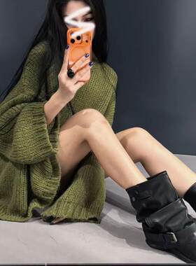 慵懒风大版毛衣女秋冬新款