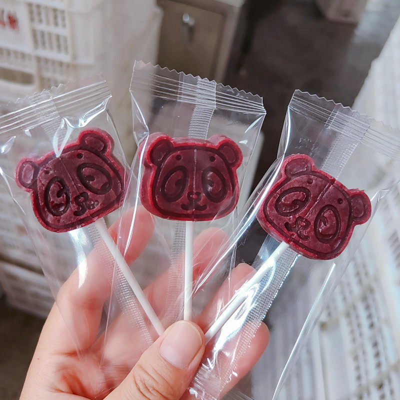 卡通桑葚山楂棒棒糖无糖精无色素独立包装休闲无添加酸甜开胃零食