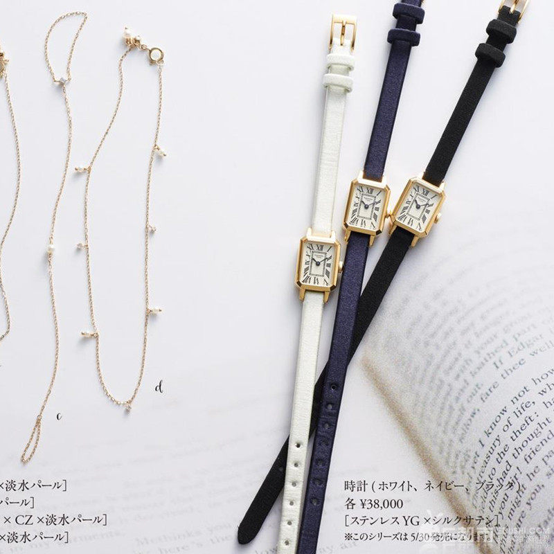 升级版日本纱荣子ins风手表chic女士 复古小金表细带小表盘小方表