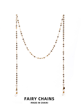 法式浪漫轻奢系列珍珠眼镜链 多用途挂脖洛丽塔口罩链 蓝牙耳机链