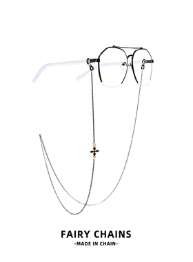 金属眼镜链条韩国复古挂脖简约时尚眼镜链防滑挂绳墨镜老花镜链子