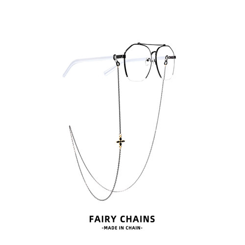 FAIRYCHAINS金属单边四叶草镜链