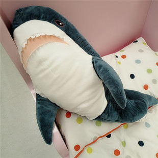 国内宜家布罗艾毛绒玩具鲨鱼偶抱枕公仔礼物毛绒玩具IKEA家居代购