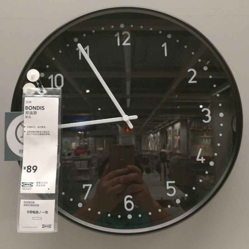 国内宜家邦迪斯 挂钟钟表时钟装饰家居上海ikea代购