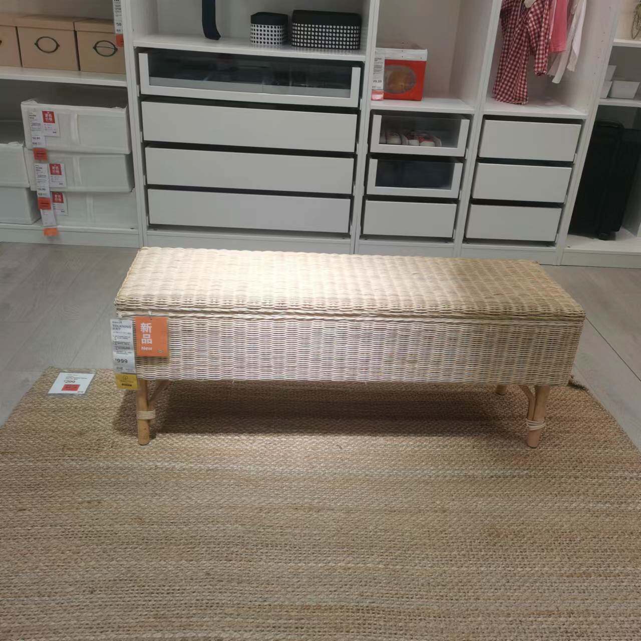 国内宜家托克宁长凳矮凳带储物IKEA家居代购