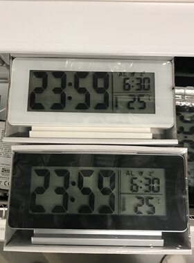 宜家菲尔米斯静音时钟闹钟温度计