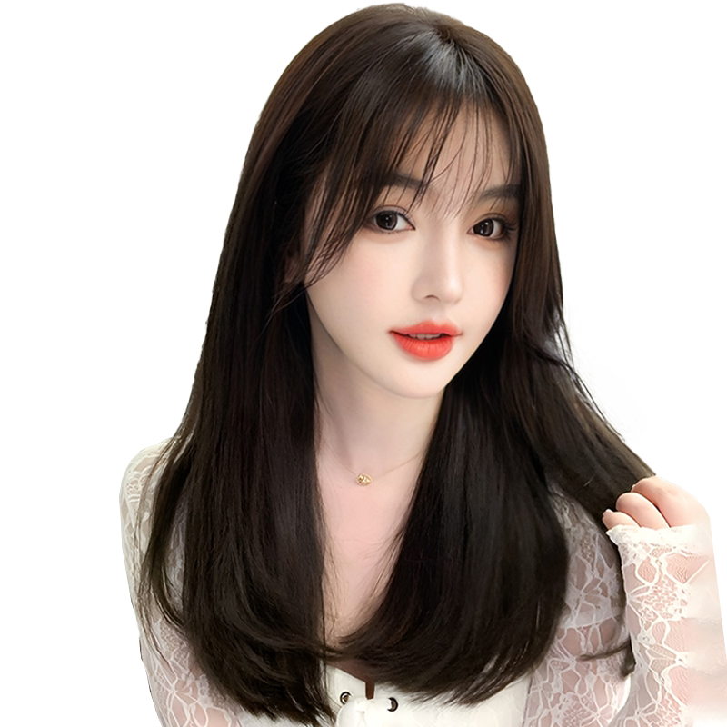 假发女长发真发全真人发轻薄蕾丝