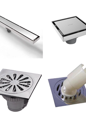 科勒K-75422/75423/7275/15477/45966T-CP隐形全铜方形洗衣机地漏