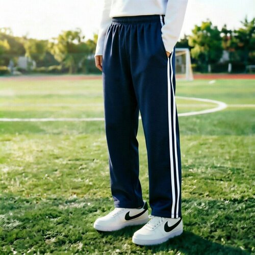 定制秋季款全棉深藏青直筒校服裤