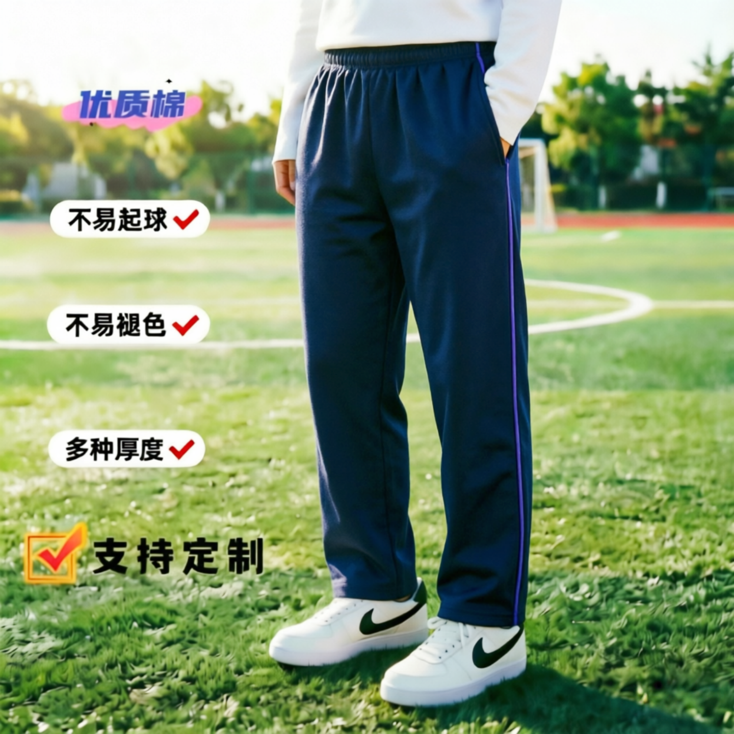 定制全棉jhjfs高腰宽松