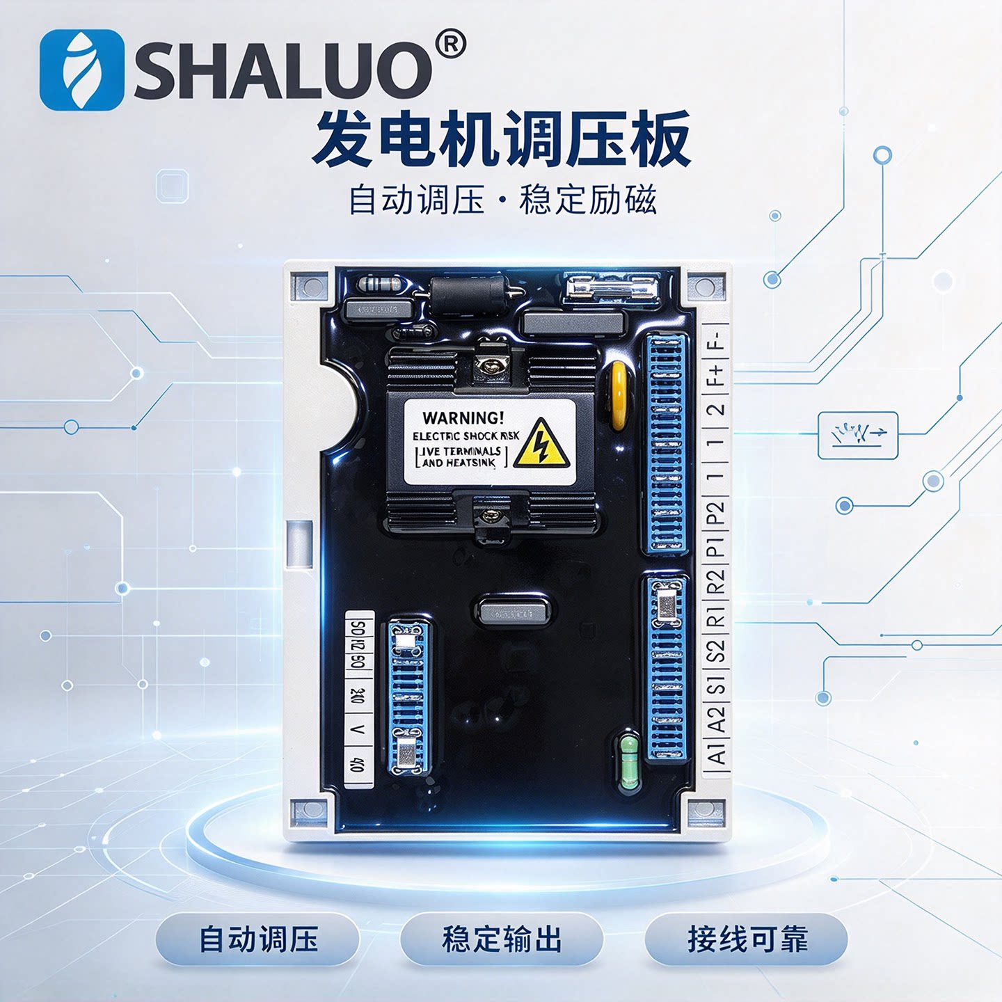ETC-02调压板发电机电压调节器AVR 稳压板ETC-2A励磁调节器ETC-1