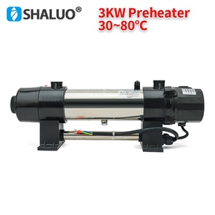 强制循环预热器防冷凝加热器 柴油发电机组缸体水套加热器带泵式