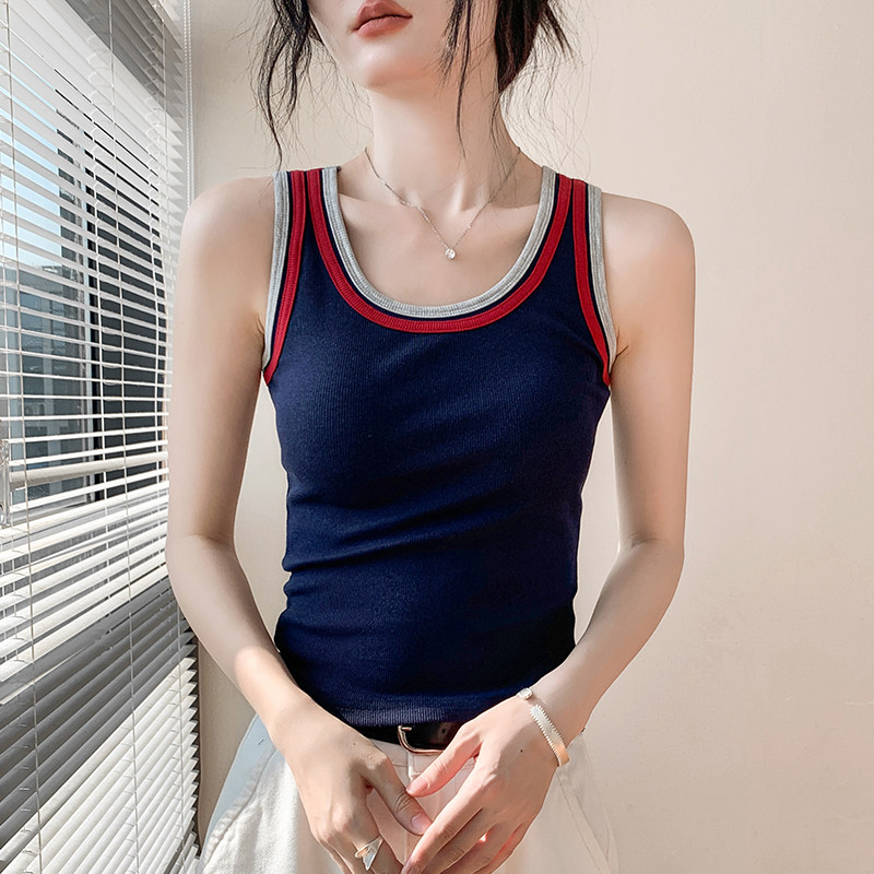歌倍尚吊带背心女无袖上衣