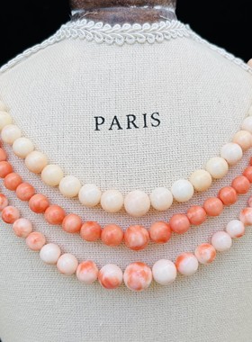 日本80年代深海有机红宝石GSILVER打标vintage中古复古项链S10