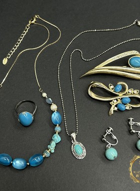 vintage中古首饰孤品项链