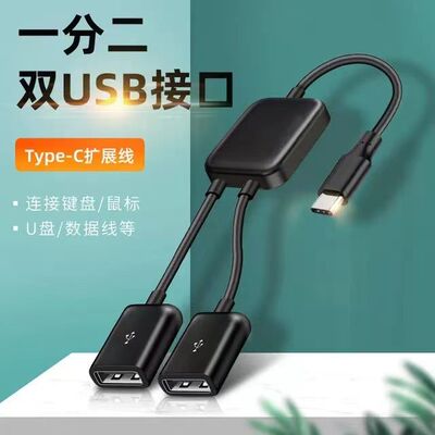 Typec一分二USB数据口扩展坞