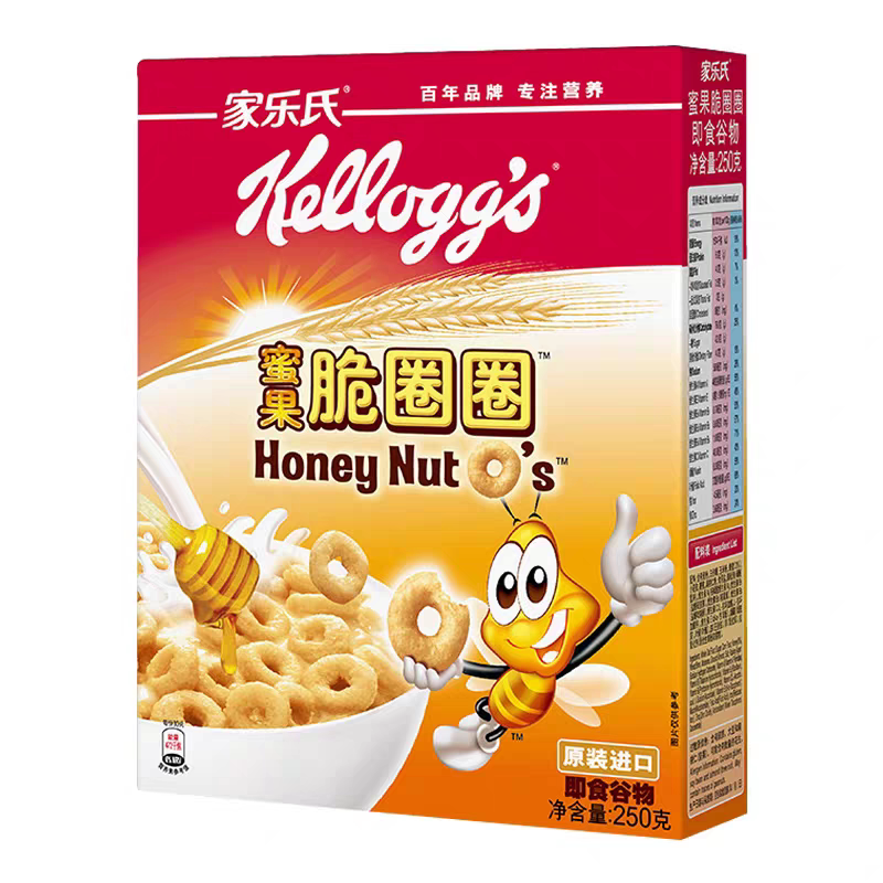 家乐氏蜜果脆脆圈早餐冲饮麦片