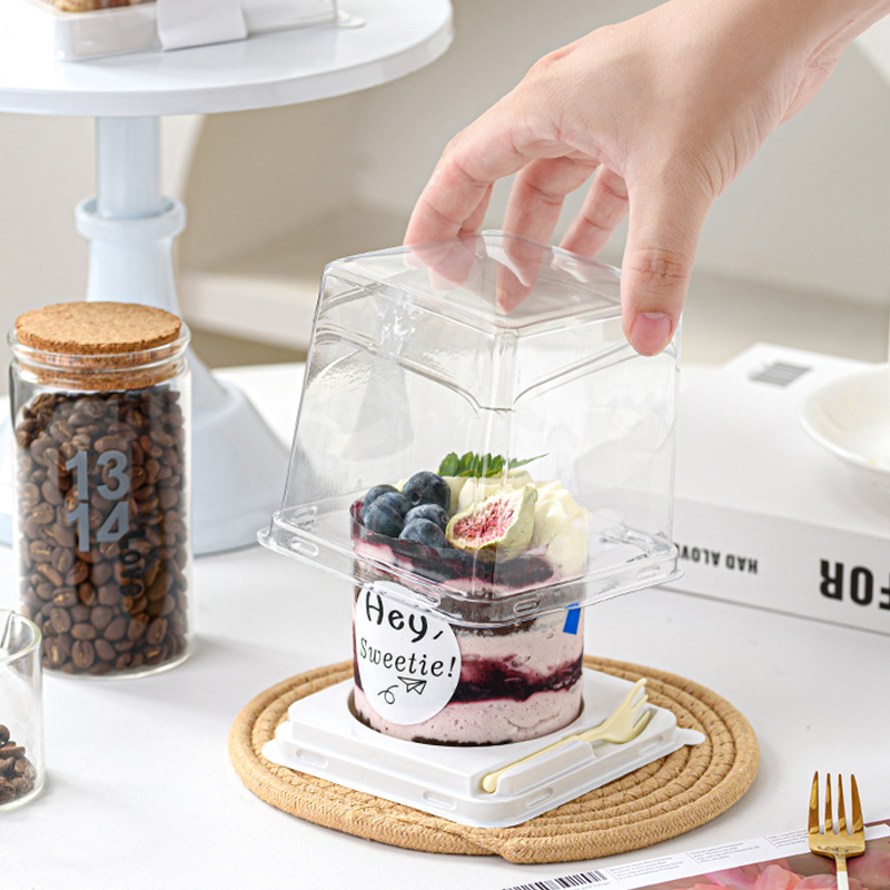 2寸蛋糕包装盒千层慕斯吸塑盒