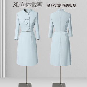 美容院工作服连衣裙职业气质时尚洋气医美美容师案场客服前台工装