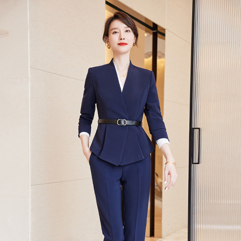 诗璐雅秋冬季时尚职业装气质女神范高端酒店经理工作服正装女套装