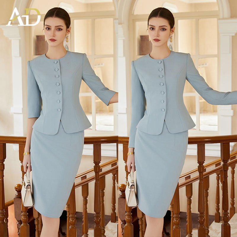 AD正式场合西装套装女高端气质两件套时尚高级感主持职业装工作服