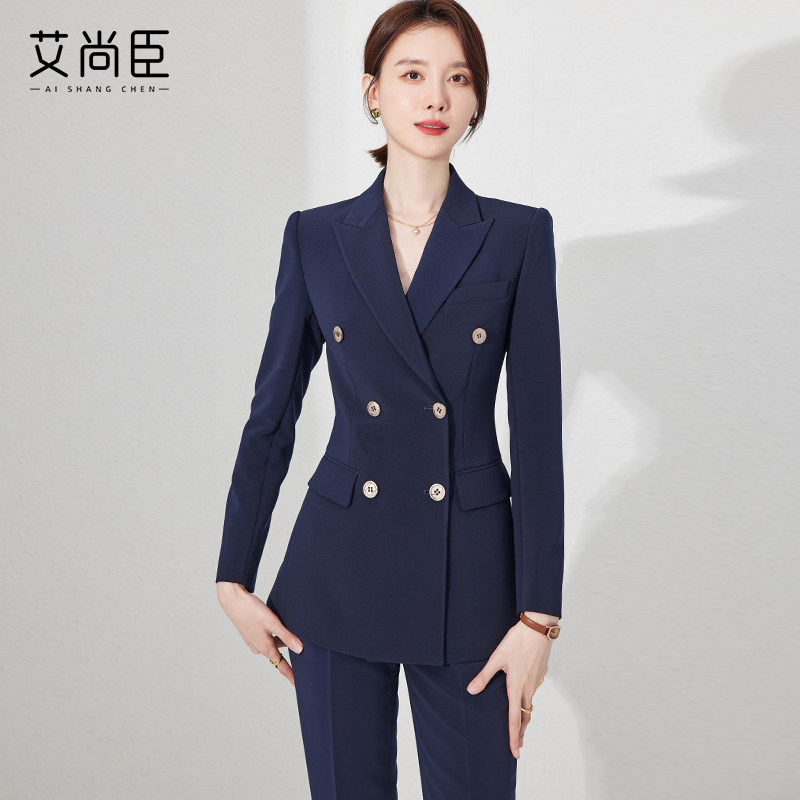 西装套装女高端职业装正装工秋装修身西服外套酒店经理工作服制服