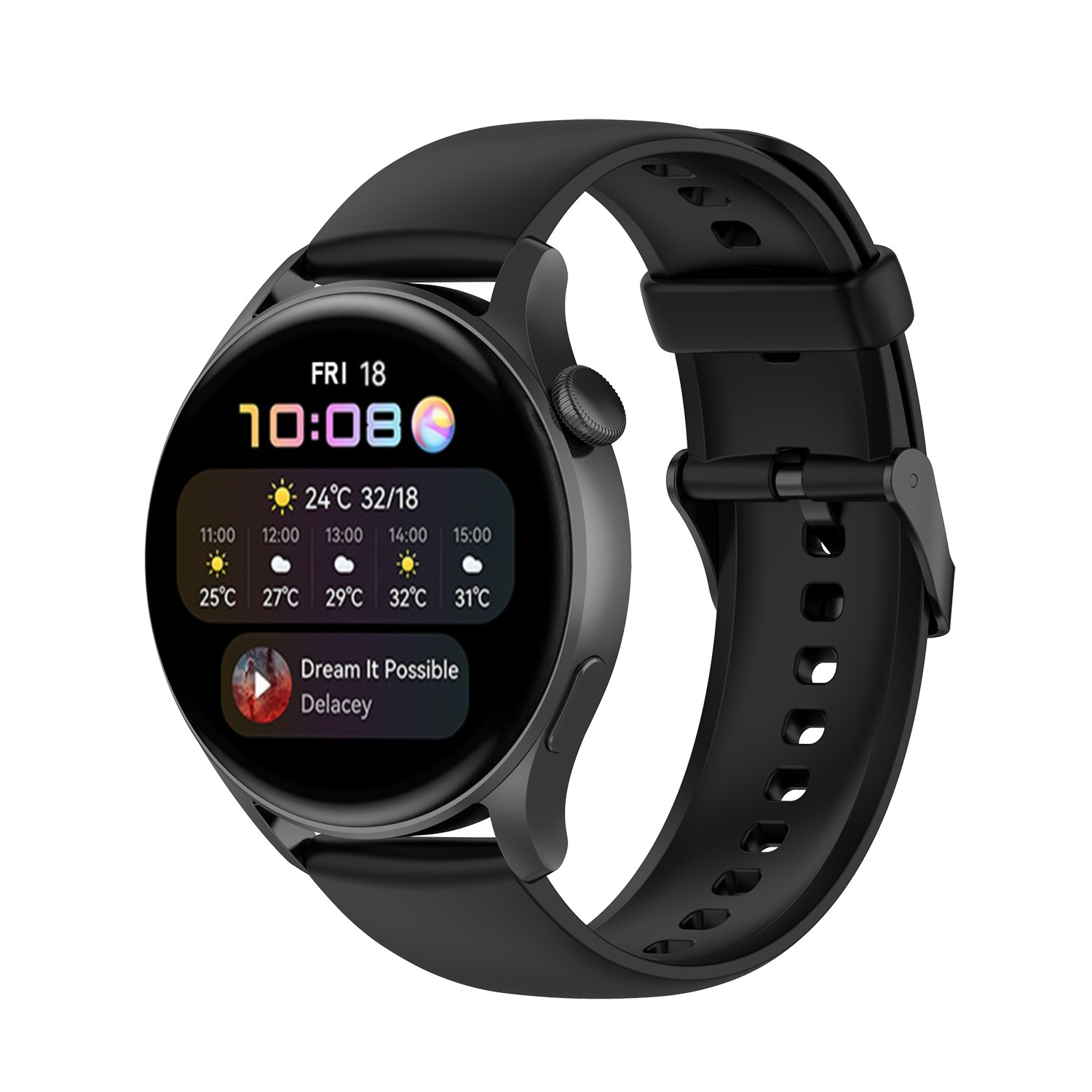 适用华为Watch3 proNew手表带GLL-AL00/AL00/AL01硅胶watch3腕带