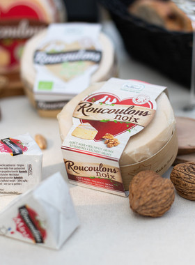 法国原装进口Roucoulons Noix米勒瑞核桃风味奶酪125克软质芝士