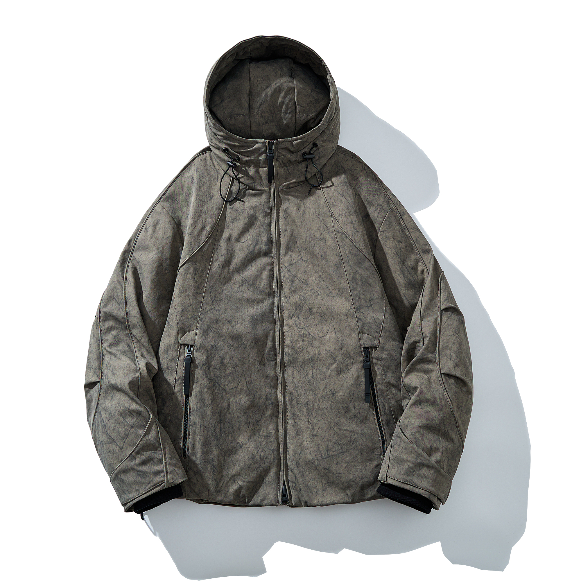 90白鸭绒户外防风保暖冲锋衣外套