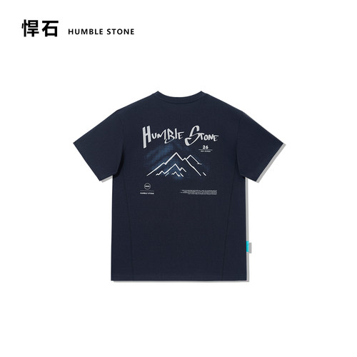 悍石雪花棉山系短袖T恤男女同款