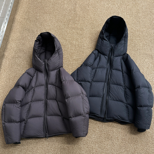 288克高充 90白鸭绒云朵泡芙羽绒服男连帽加厚面包服防寒羽绒外套