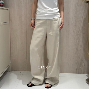 休闲气球裤 LIMO 极简风百搭高腰纯色冰感微弯刀西裤 新款 2026夏季