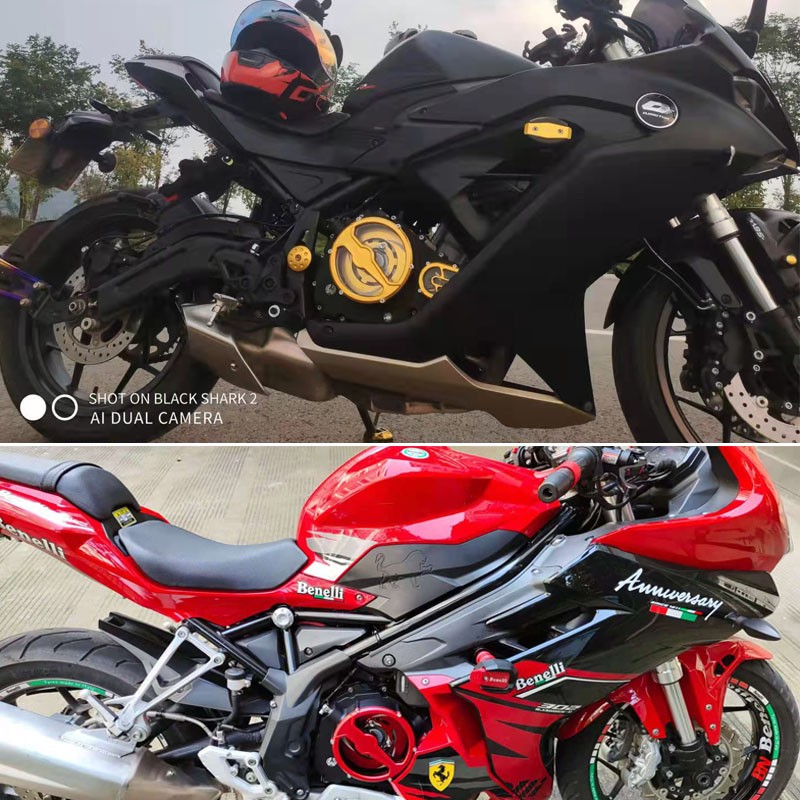 适用贝纳利龙卷风302/252r赛250赛400改装发动机边盖透明离合盖