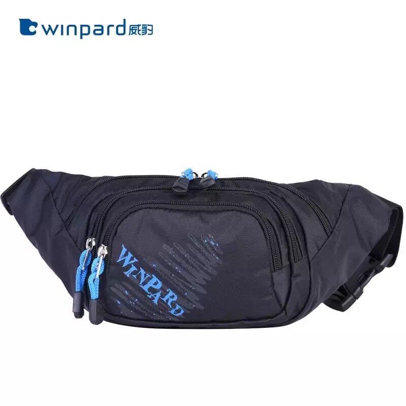 WINPARD/威豹男士胸包跑步健身轻便斜挎包旅游腰包四分层大容量