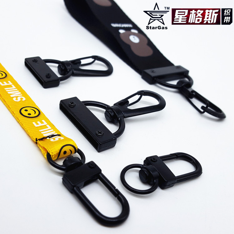 个性拉链头挂扣印字母飘带表层涂胶膜时尚配件钥匙挂扣织带专用的