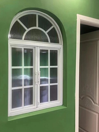 In-Stock French-Style Vintage Window Partition Wrought Iron Glass Old-Fashioned Steel Window Arched Old-Style House Interior Doors and Windows Casement Window