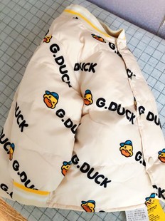 儿童羽绒内胆宝宝秋冬季 卡通印花上衣男女童保暖棉衣内穿外穿 新款