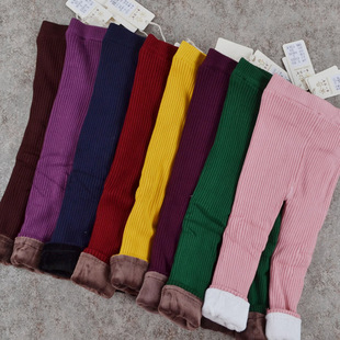 童一密度正品冬季儿童毛线加绒加厚打底裤男女童高弹力保暖童裤