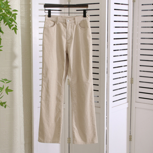 阔腿裤 正奢 显瘦显腿长灯芯绒直筒休闲裤 高ji又松驰 秋冬新 row