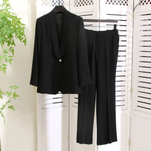 劳 秋季 光泽垂感十足 套装 进口日本三醋酸一粒扣职业西装 正奢
