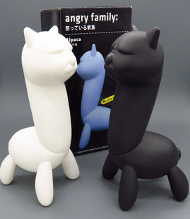angry 创意生日礼物 日本 囧面 搞怪手办 草泥马 包邮 family