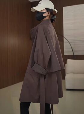 1032风衣女款爆款2026新款正女款爆款新款短款风衣外中长款
