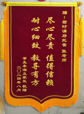锦旗制作定做包邮幼儿