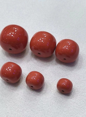 仿制品珊瑚单珠散珠天然台湾宝石红色多规格大颗粒 diy首饰七多宝