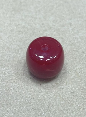 仿制珊瑚单珠散桶珠天然宝石红色多规格大颗粒diy 首饰多宝配佛珠