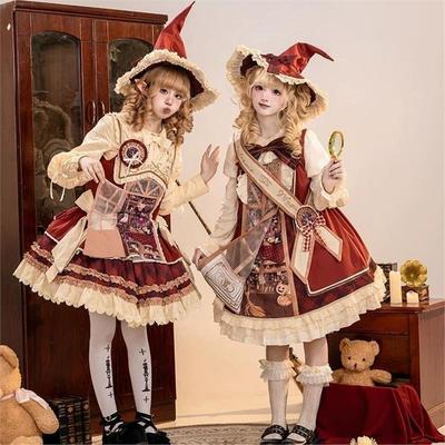 原创lolita魔法杂货铺 甜心贩售机可爱复古doll感日常圣诞节cos裙
