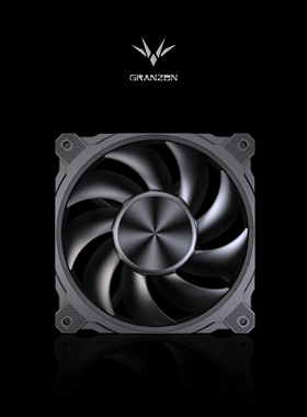 Granzon GI120 12cm风扇 3000转大风量 PWM温控 电脑机箱散热风扇