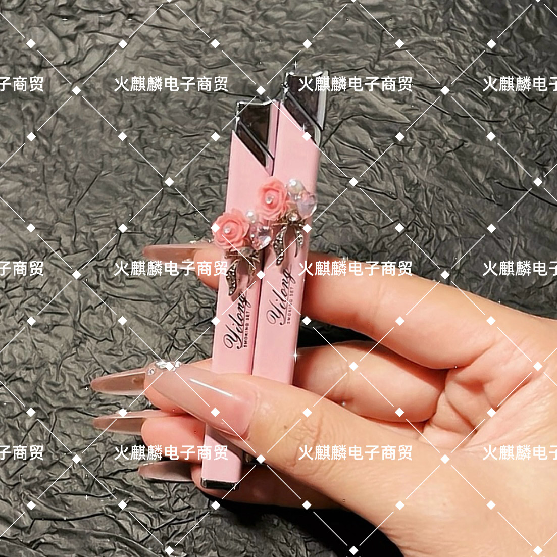 抖音同款蝴蝶花海轻奢打火机高级充气打火机