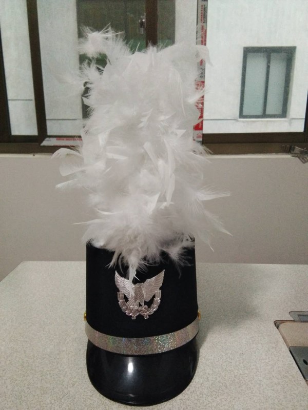 中小学生仪仗队升旗手帽子军乐队鼓号队军鼓服装表演演出配饰礼帽